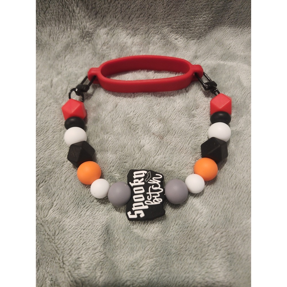 Halloween Spooky B Cup Tumbler charm Beaded